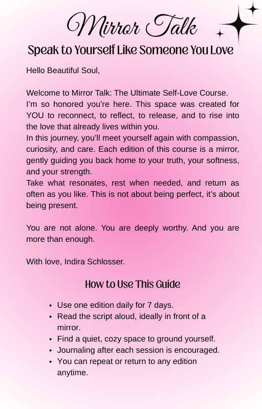 Mirror Talk: The Ultimate Self-Love Course